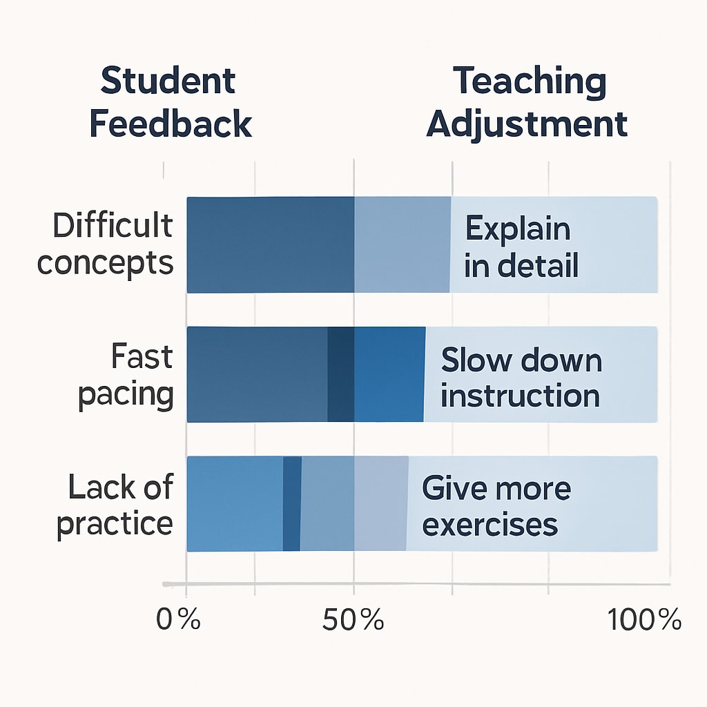 A chart showing the analysis of student feedback on high school math learning difficulties.
