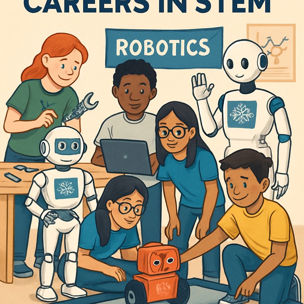 Students in robotics competition, workshop on AI technologies, K12 career exploration