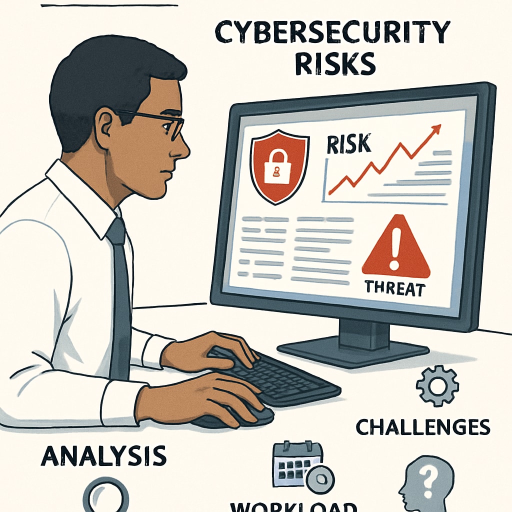 A cybersecurity expert working on a computer to prevent cyberattacks.