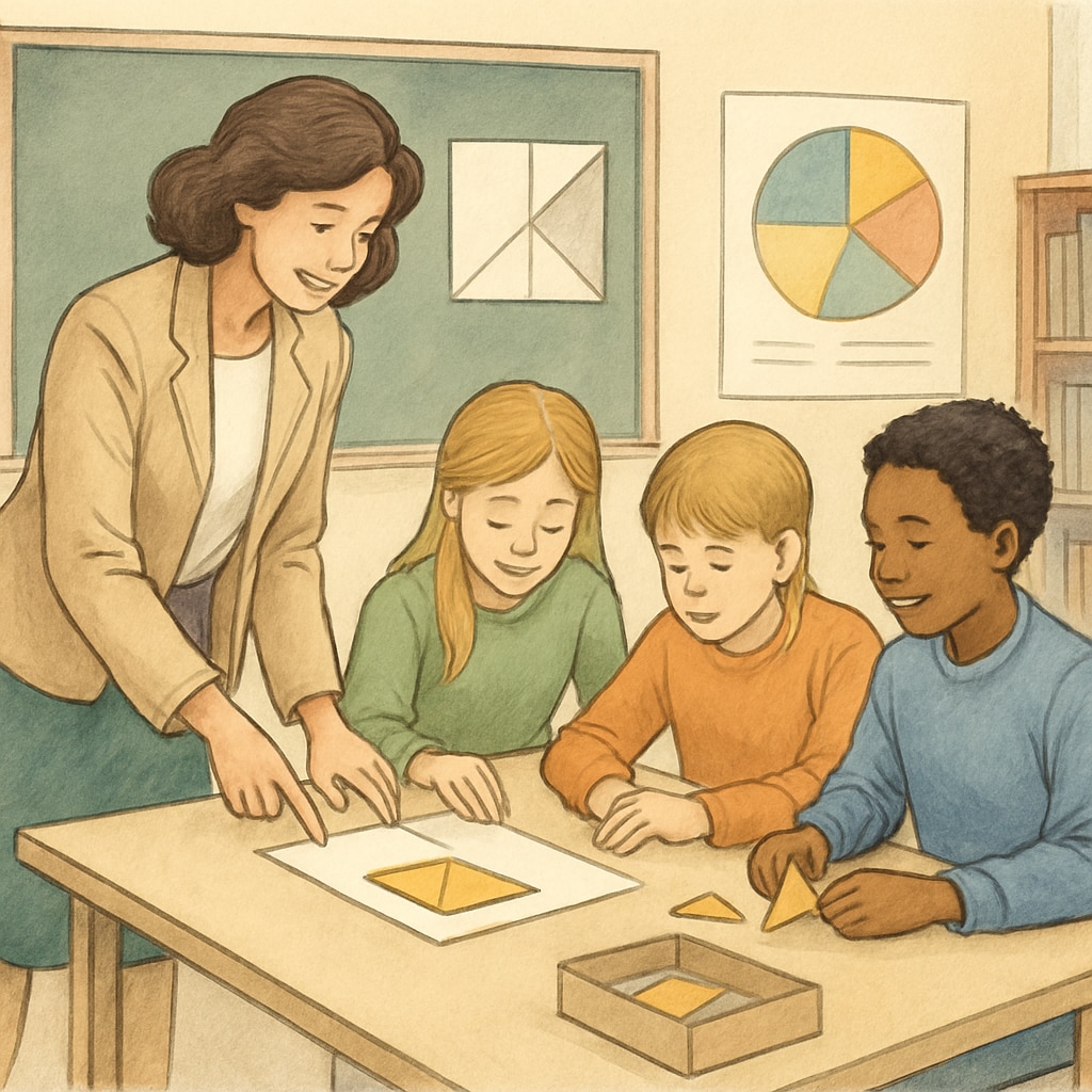 Hands-on learning with a teacher and students, illustrating effective methods for K12 education.