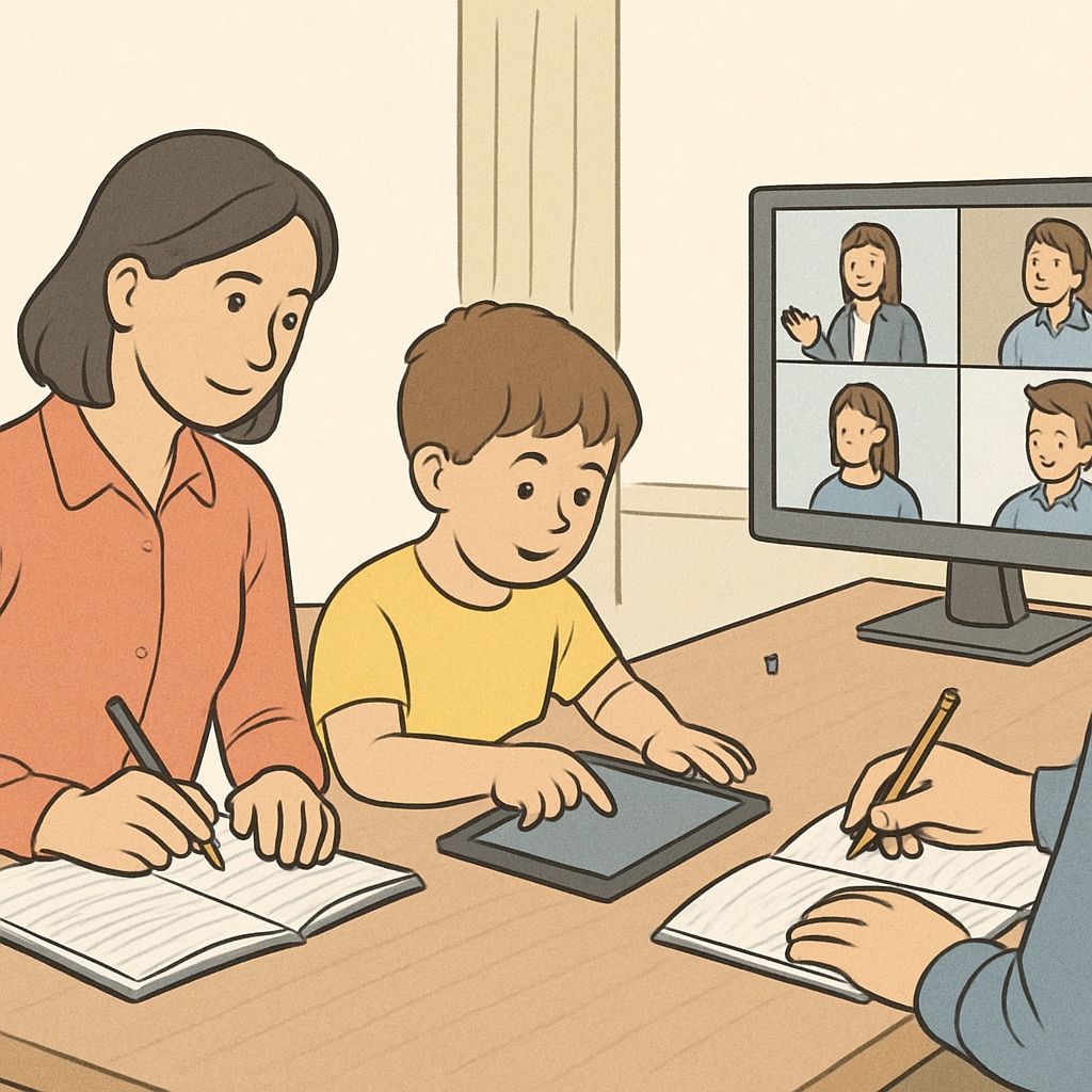 Family attending an online ADHD and executive function summit