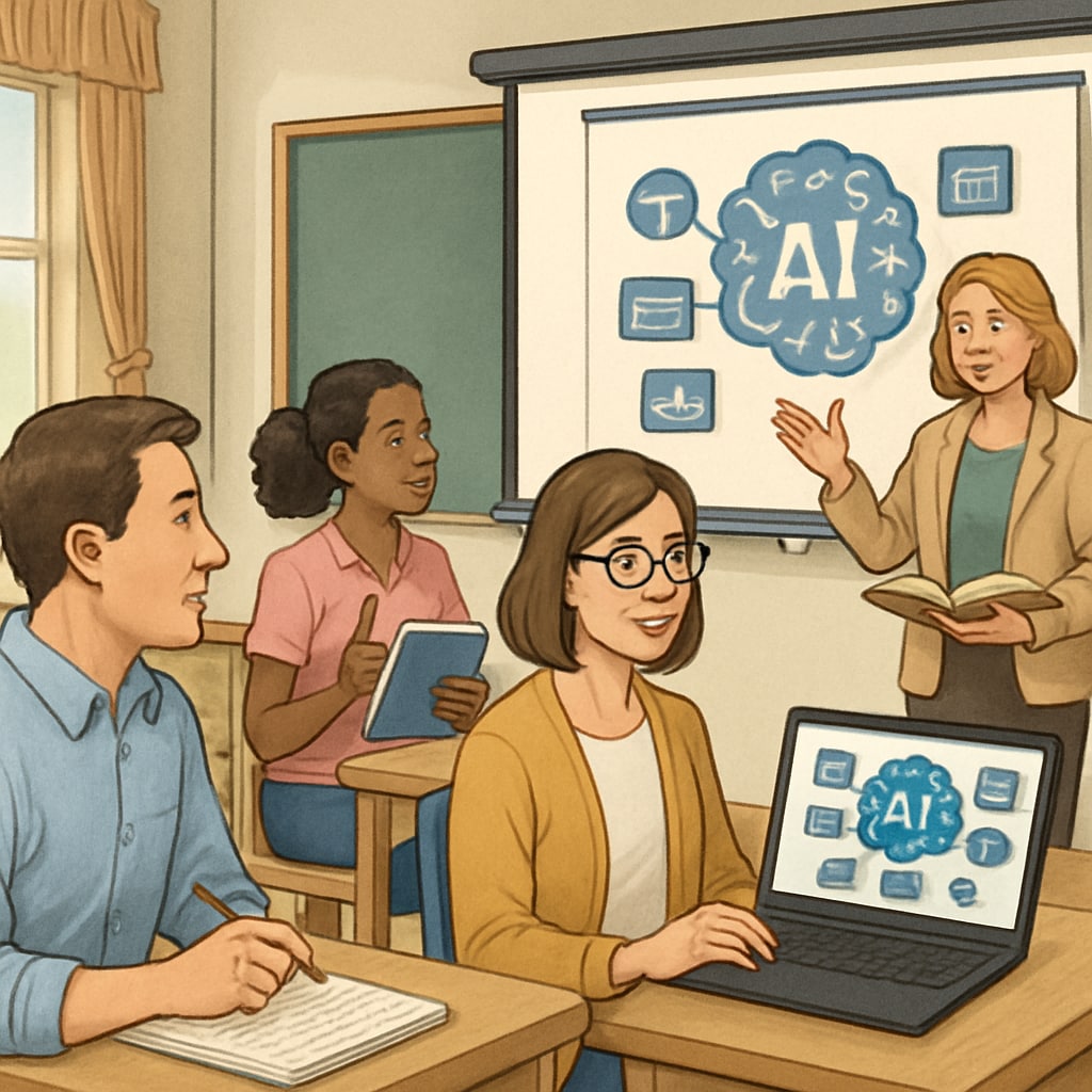Teacher training for AI integration in K12 classrooms.