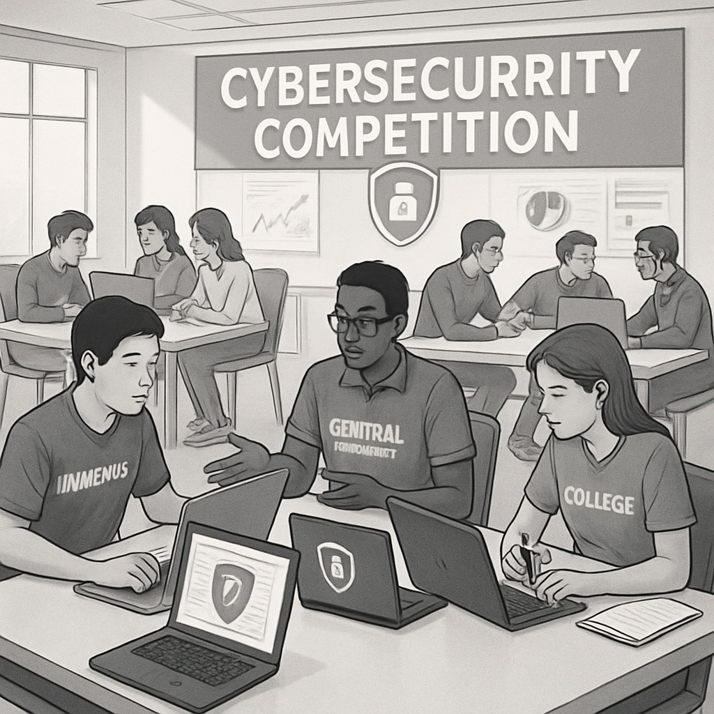 Cybersecurity competition highlighting the importance of practical skills alongside university reputation in career success.