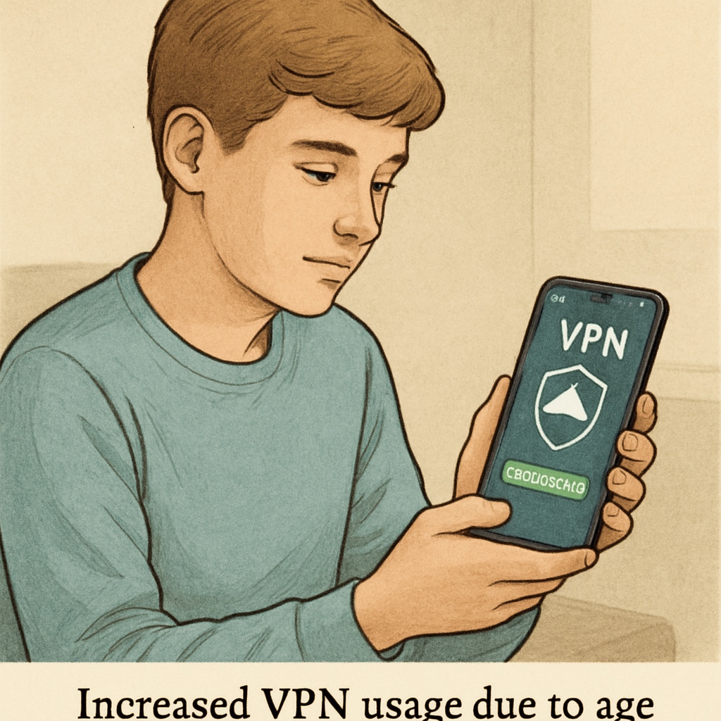 A smartphone with a VPN app open, representing the impact of UK age verification laws on VPN usage.