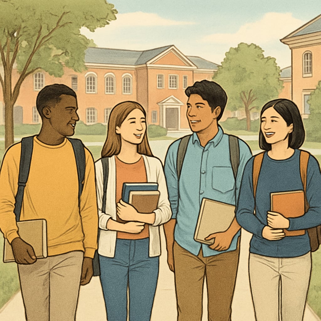 Smaller university campus representing alternative education pathways.