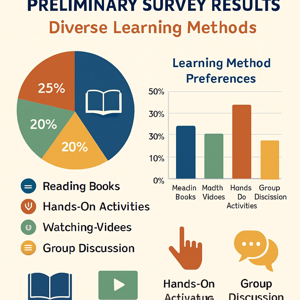 Preliminary results from the K12 learning strategies survey.