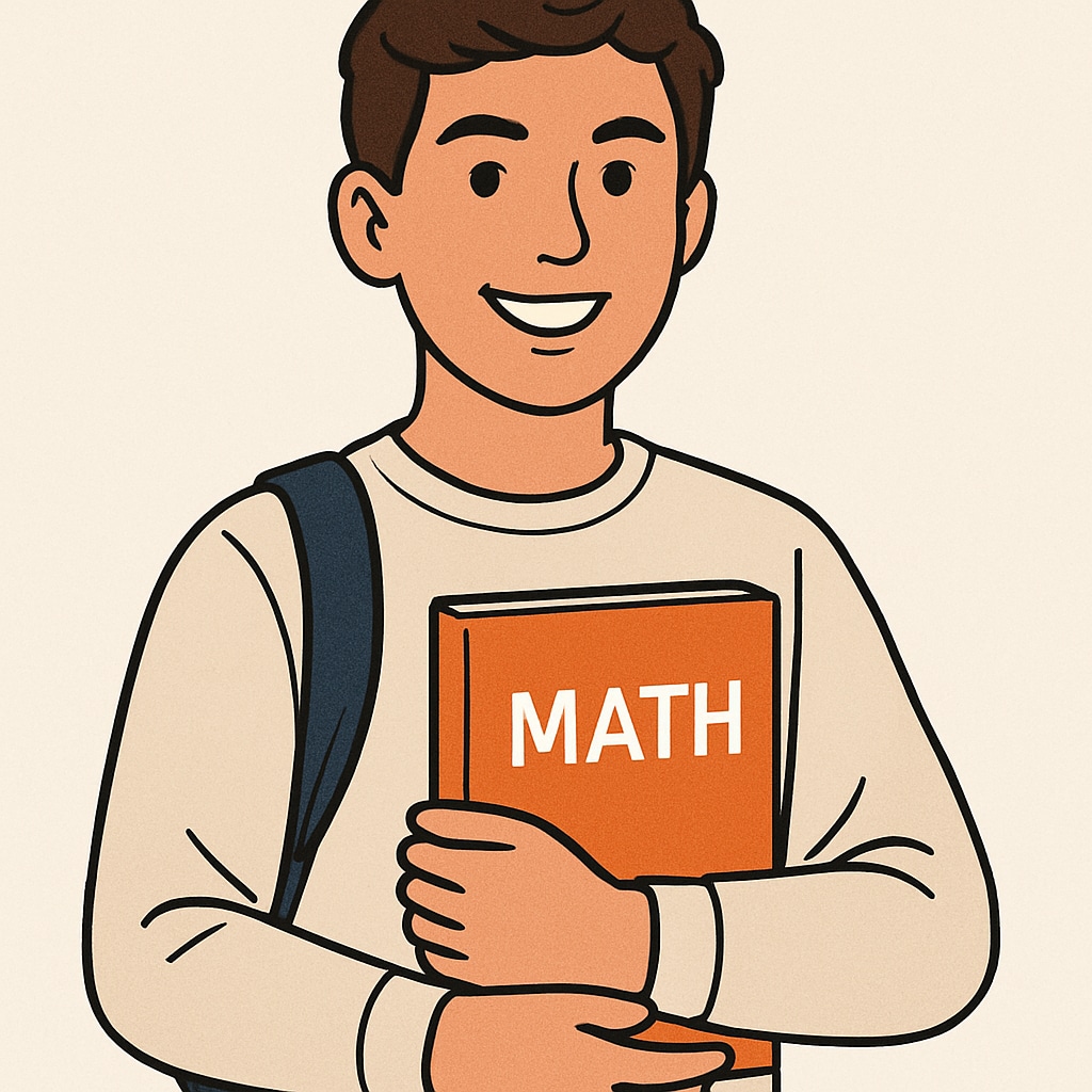 Confident student overcoming math anxiety with preparation strategies.