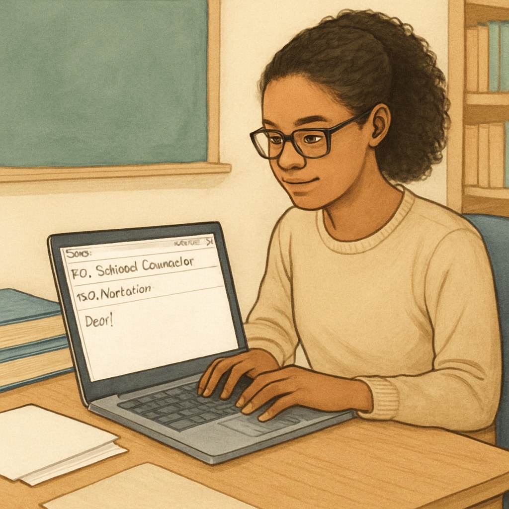 Graduate student reaching out to a school counselor with a research interview request.