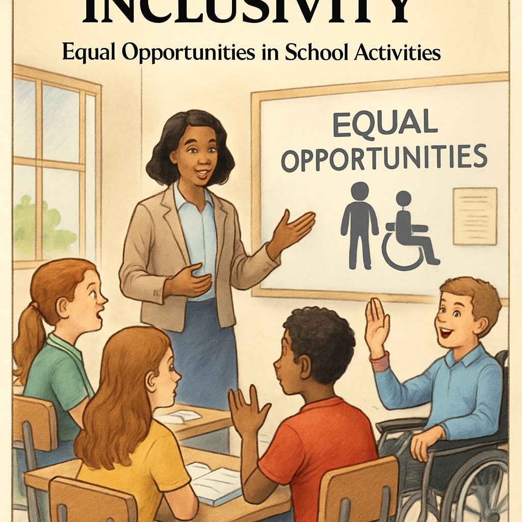 A teacher discussing equality and inclusivity in school fundraising activities.