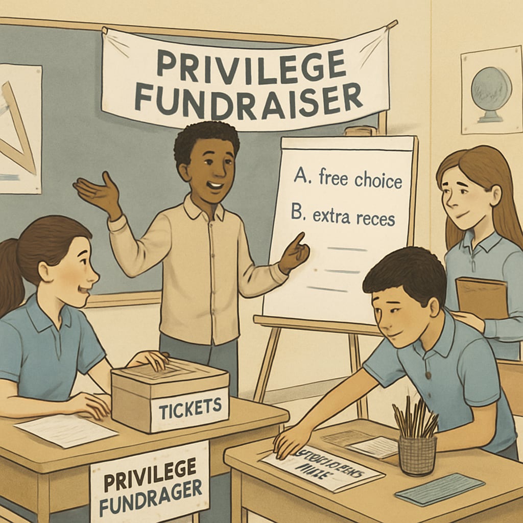 Students at an exclusive school event tied to privilege-based fundraising