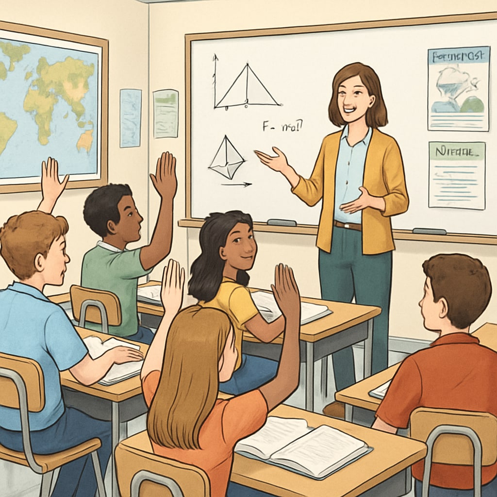 High school classroom preparing students for UC San Diego admissions