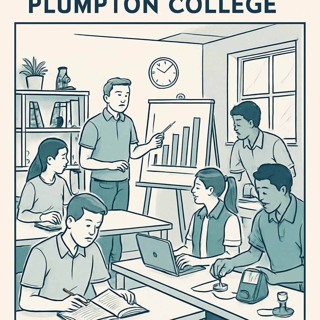 Students in a classroom at Plumpton College engaging in practical learning