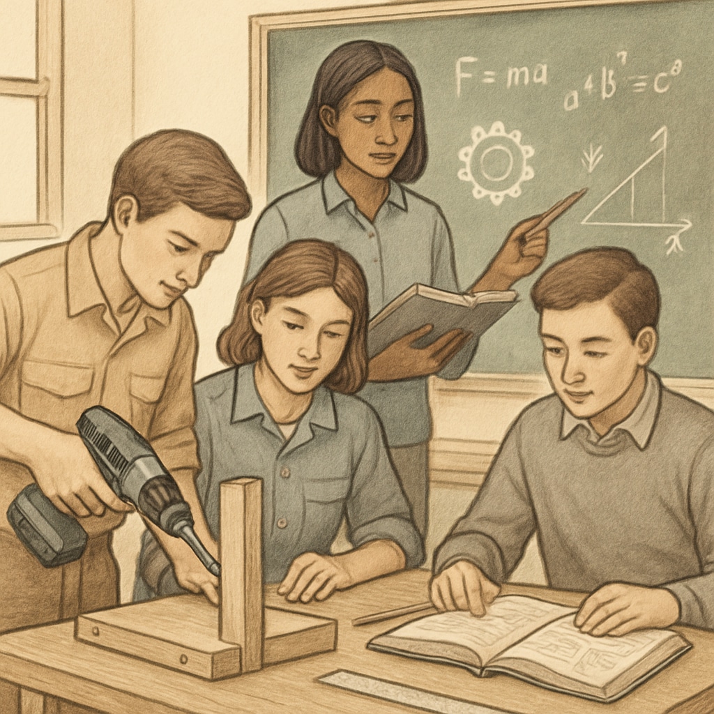 Integrated learning project combining vocational and academic skills.