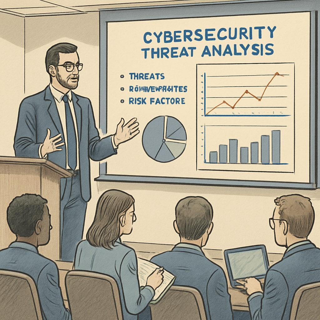 Cybersecurity expert demonstrating threat analysis skills, emphasizing practical expertise in the field.