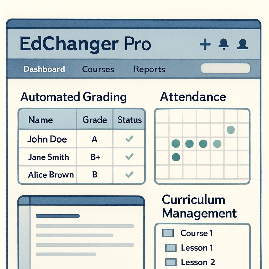 Education app interface demonstrating teacher tools and features for efficiency