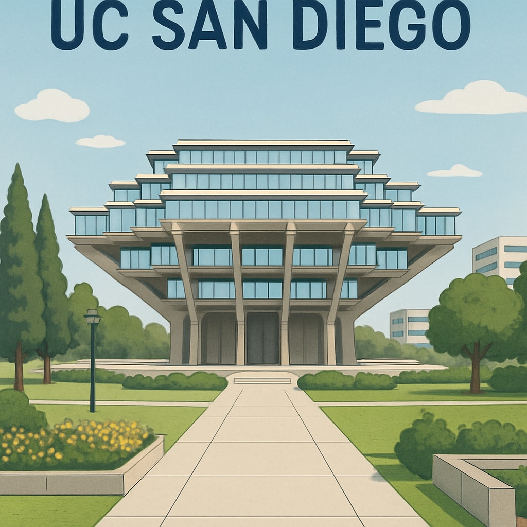 UC San Diego campus view with Geisel Library, representing academic expansion