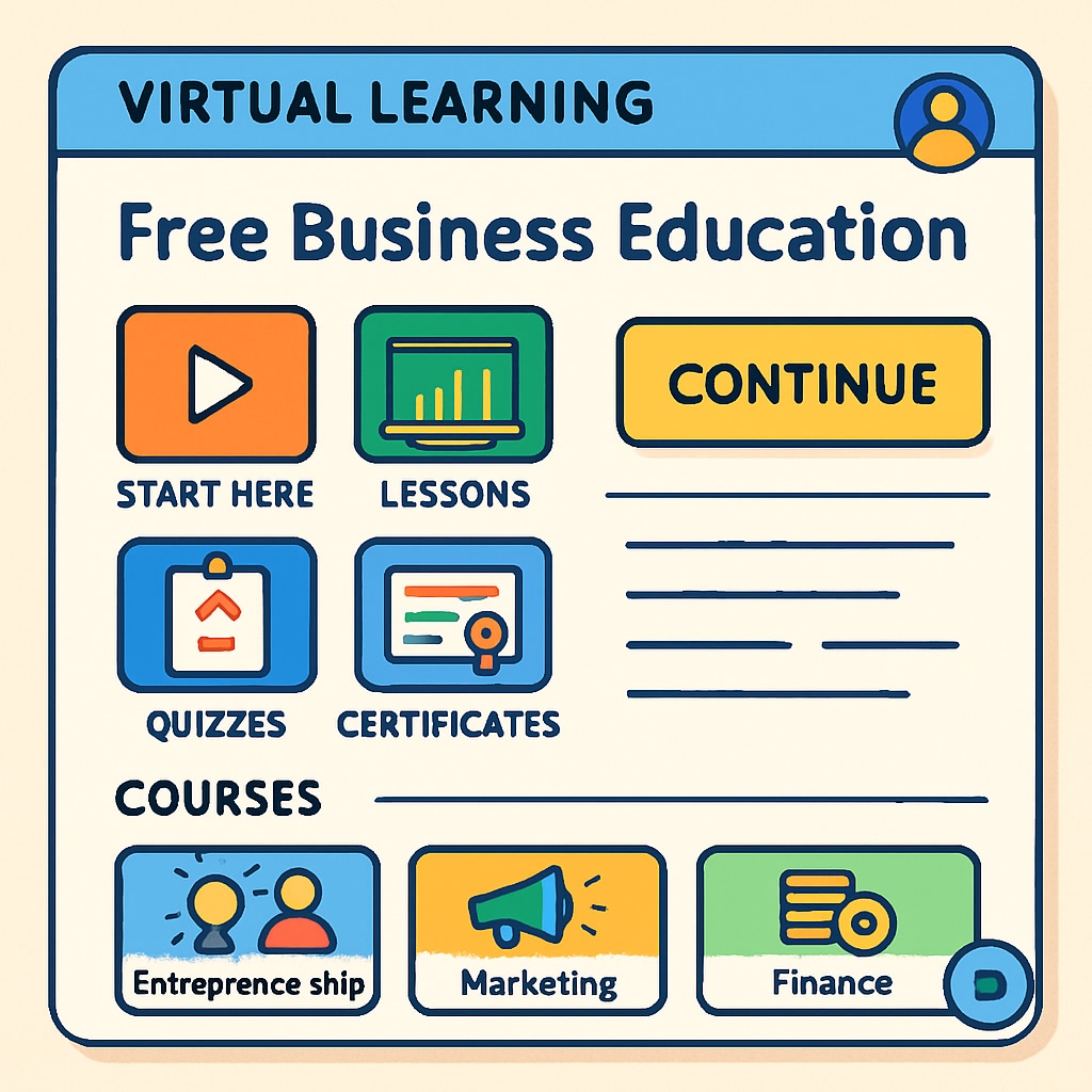 Free virtual business education modules for youth aged 8-14