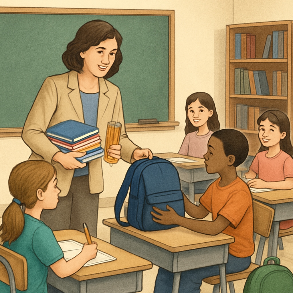 Supporting teachers by donating classroom supplies to enhance education.