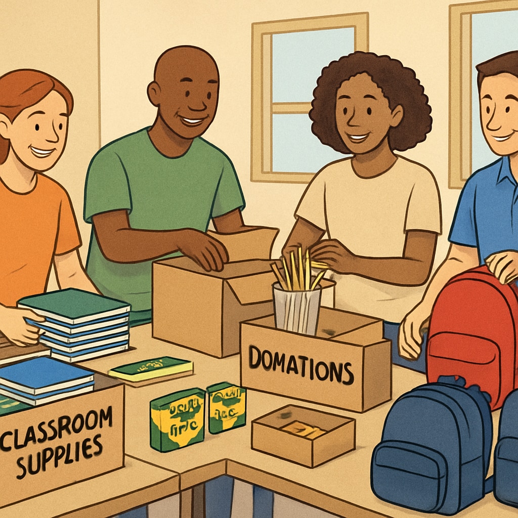 Community-driven classroom donations supporting teachers and students.