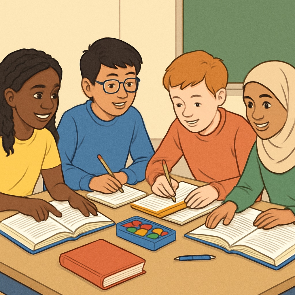 Students collaborating during a group learning activity, showcasing effective methods.