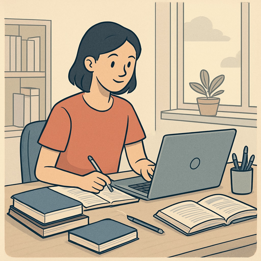 Student participating in online public education at home