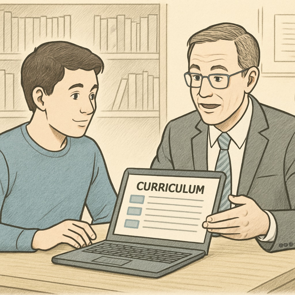 Online high school student receiving personalized academic support.