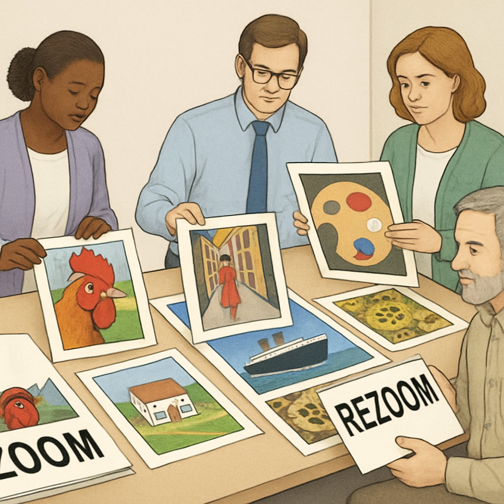 Zoom/ReZoom pages being sequenced by teachers for classroom activities.