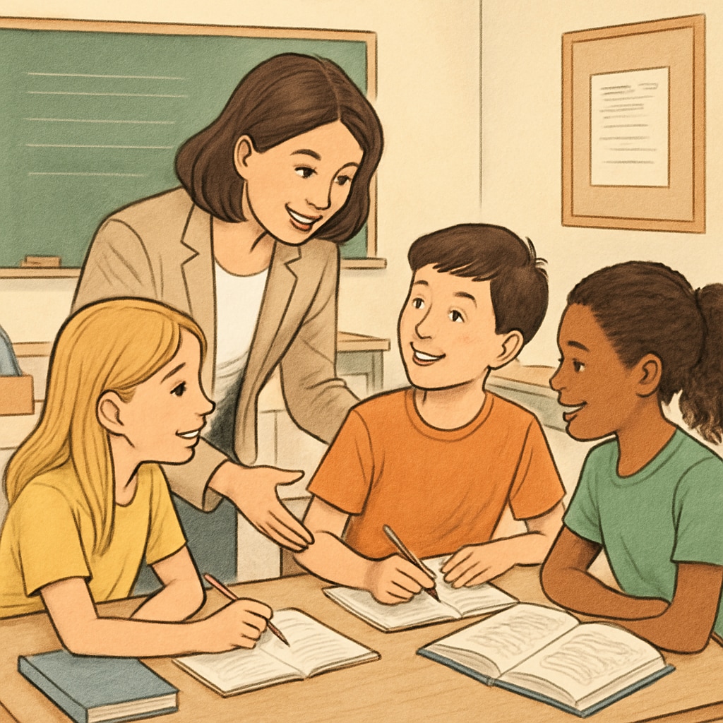 Collaborative teaching environment emphasizing student care in contrast to strict methods.