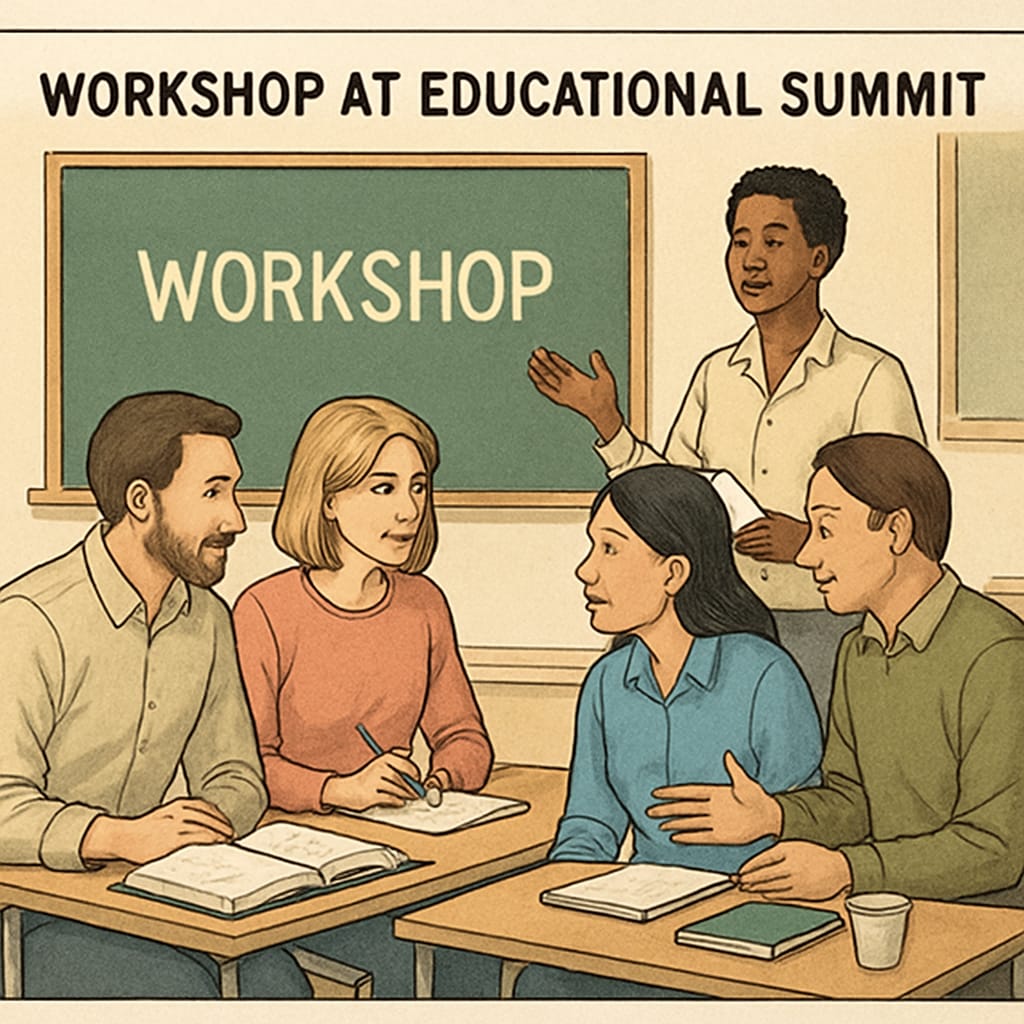 Parents attending an online summit session on executive function strategies.