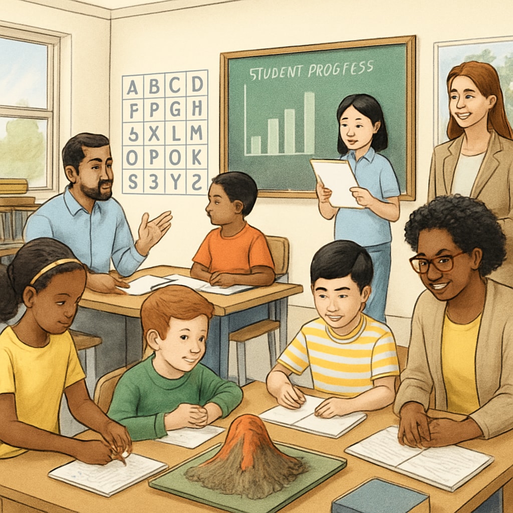 Teachers assessing students using varied methods to accommodate ADHD and other learning differences.
