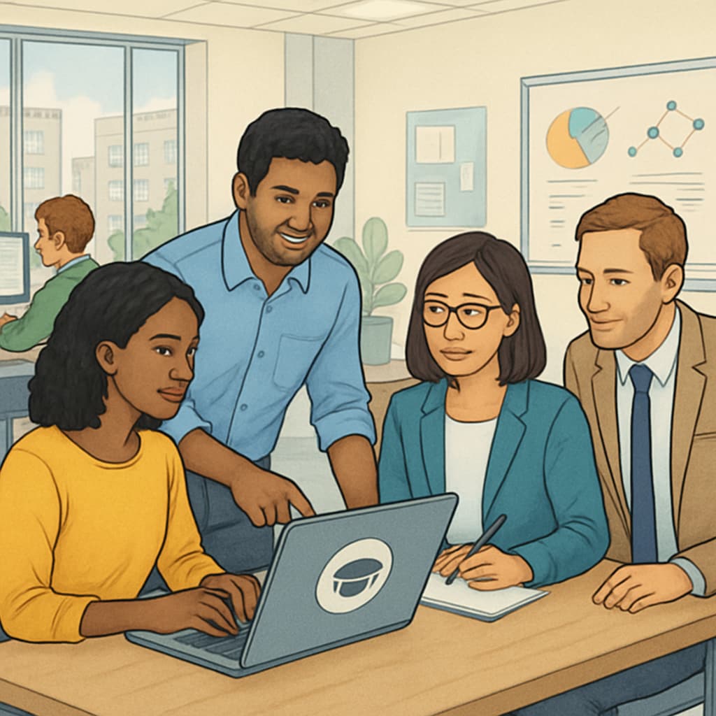 Integration of online degree holders in tech-driven workplaces.