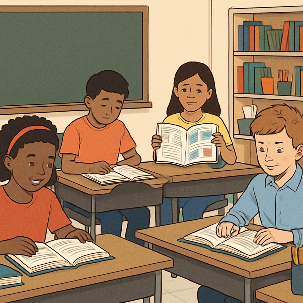 Students in a classroom representing the importance of fair education funding.
