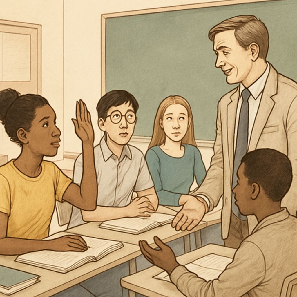 Students in a classroom exploring foundation courses abroad for university preparation.