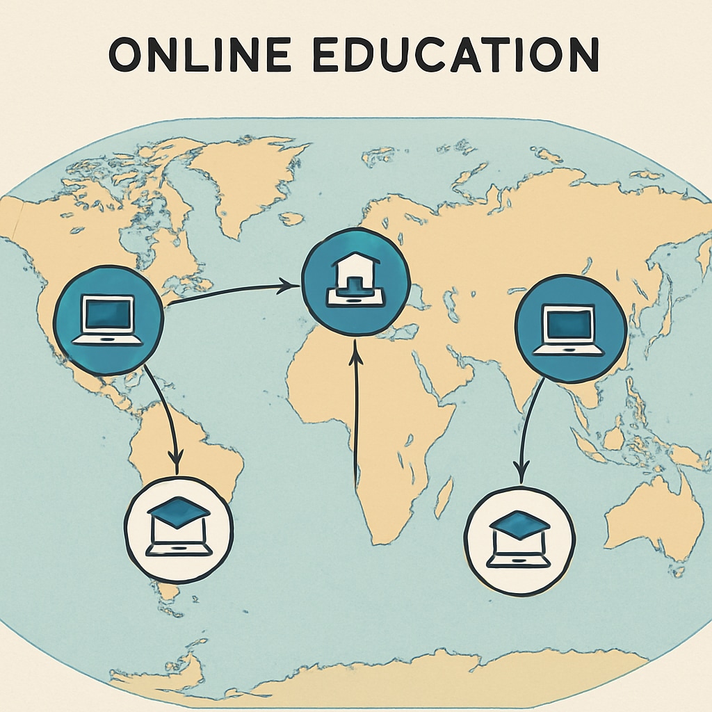Global reach of online business and finance degree programs.
