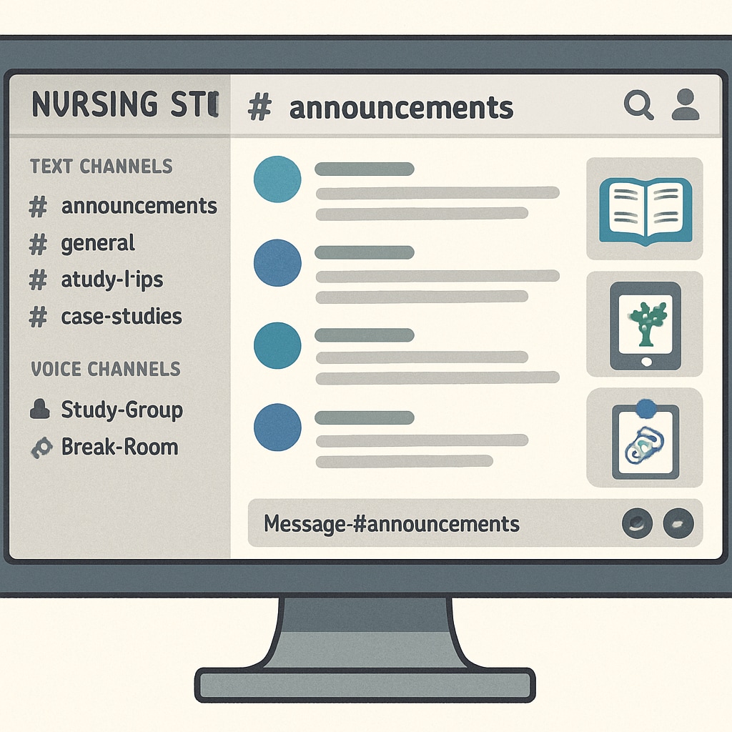 Discord community for nursing students.