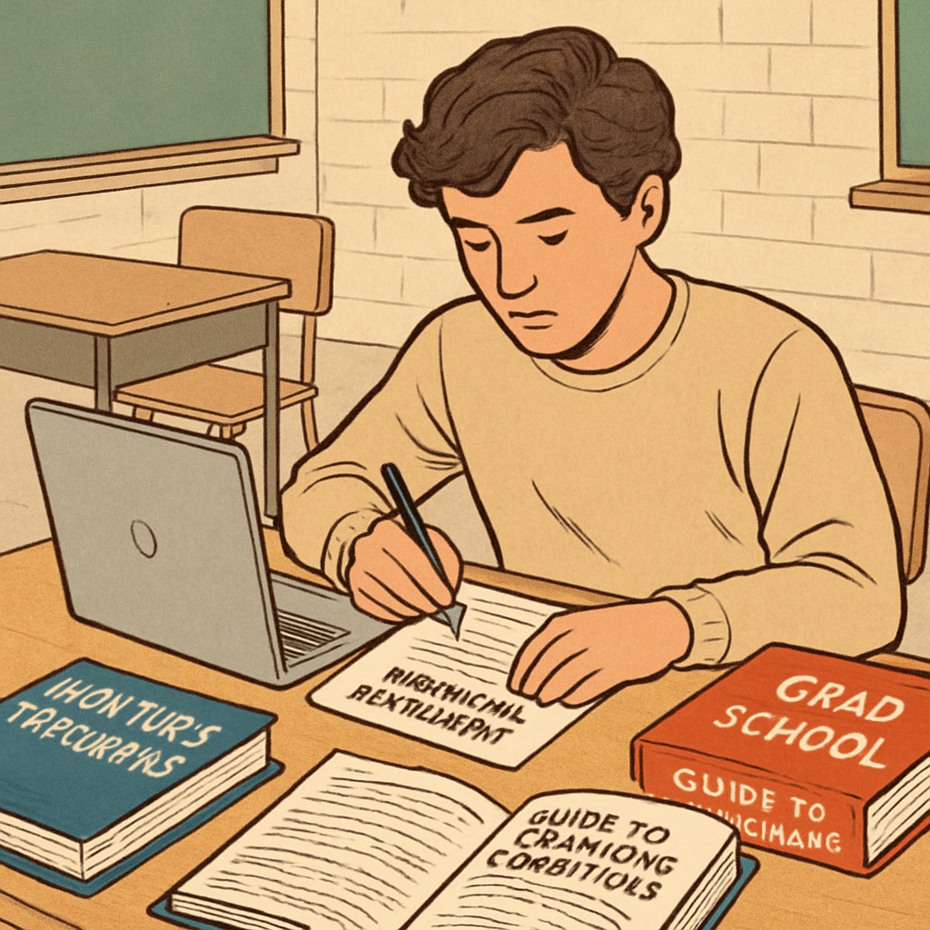 A student writing a personal statement for a U.S. master's program.