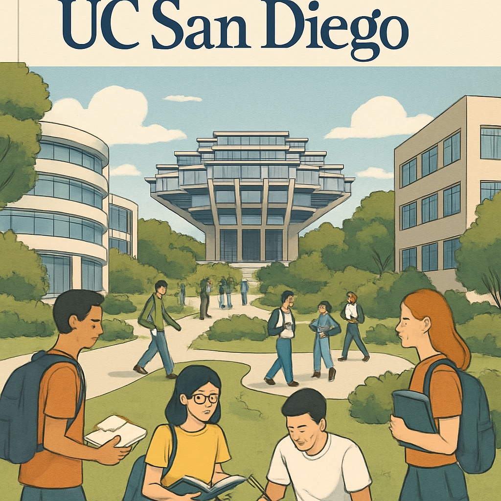 UC San Diego campus with students, enrollment expansion.
