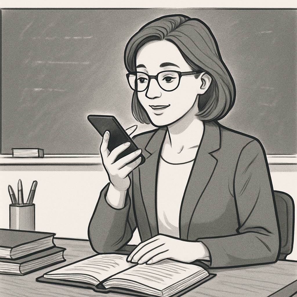 A teacher improves communication with parents using voice recognition tools.
