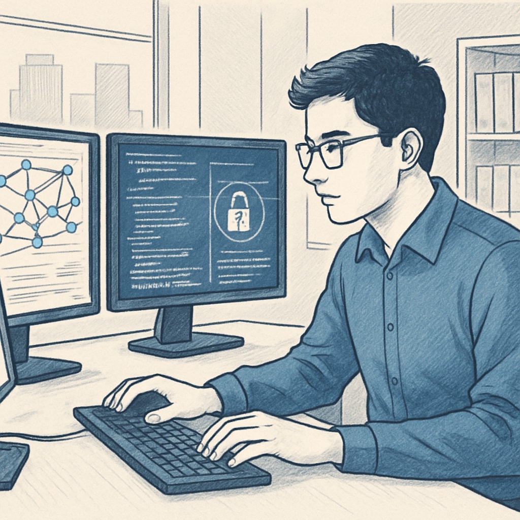A cybersecurity expert demonstrating skills valued in the industry.