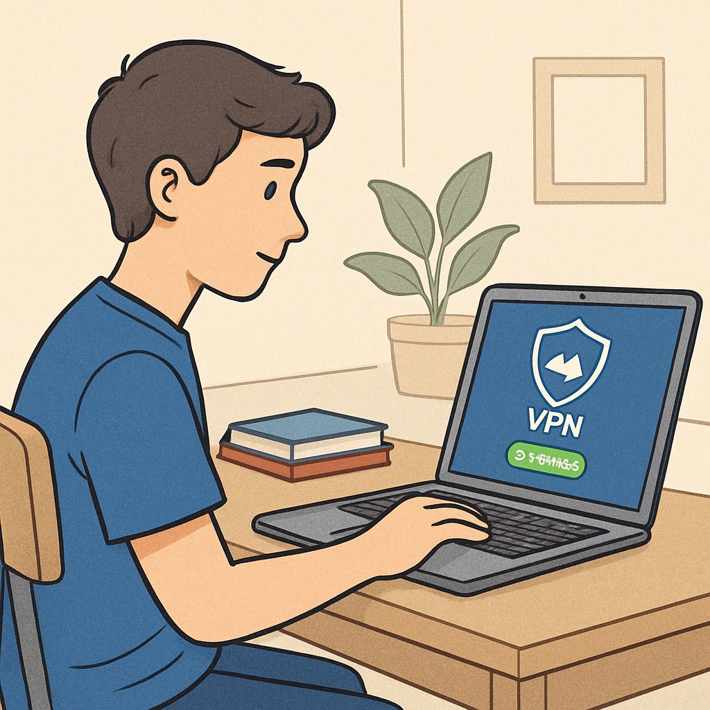 Teenager using VPN to bypass UK age verification laws.