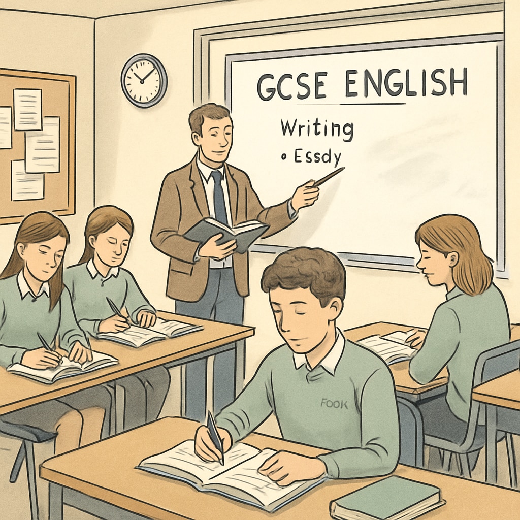 A classroom at Plumpton College where students are engaged in a GCSE English lesson, highlighting academic focus. Plumpton College students in a classroom during a GCSE English lesson.