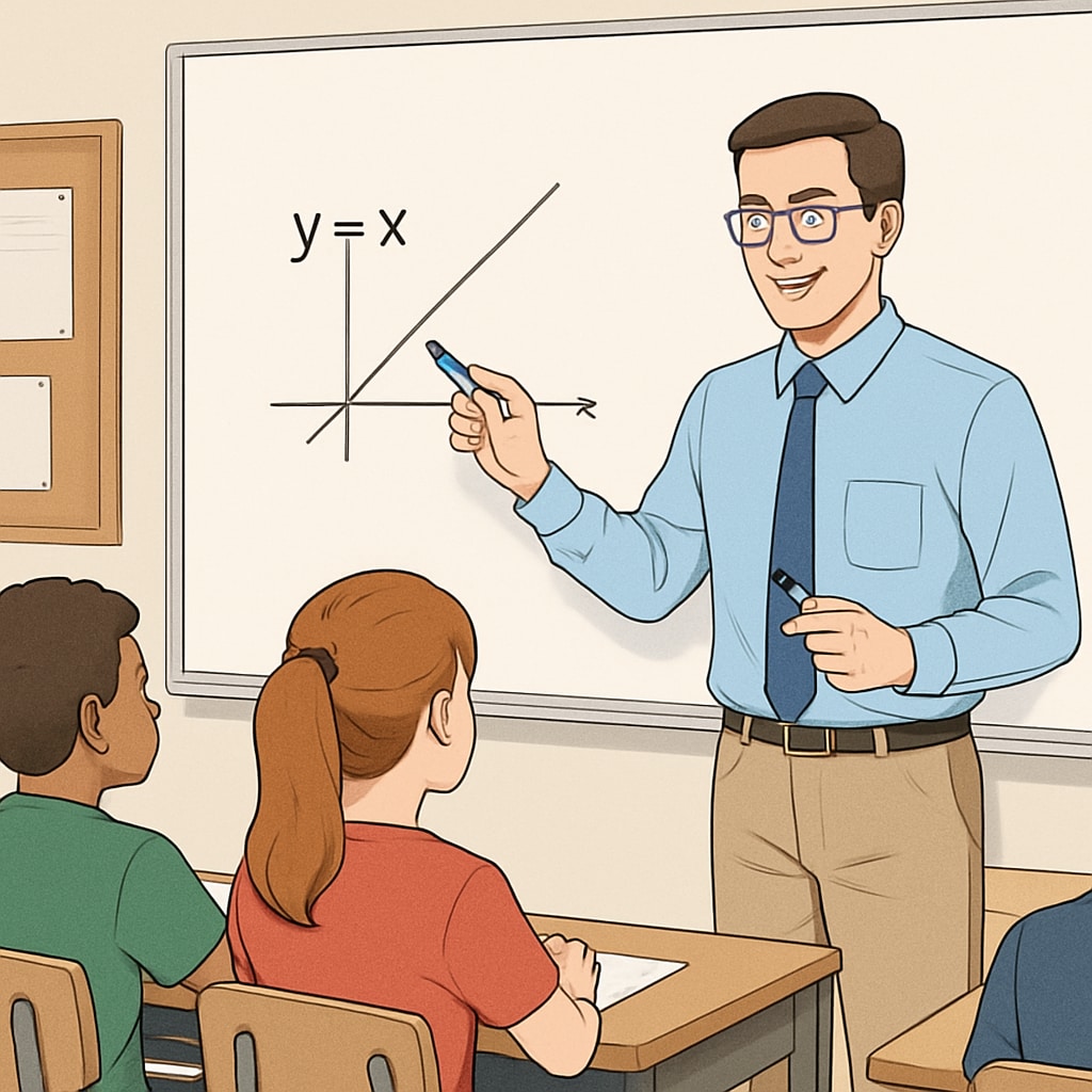 A teacher using whiteboard markers to teach in a classroom.