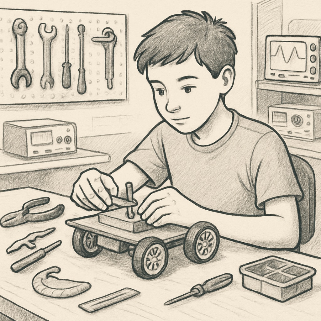 A student working on a design engineering prototype in a lab setting, illustrating hands-on learning experiences. Design engineering student creating a prototype in a laboratory environment