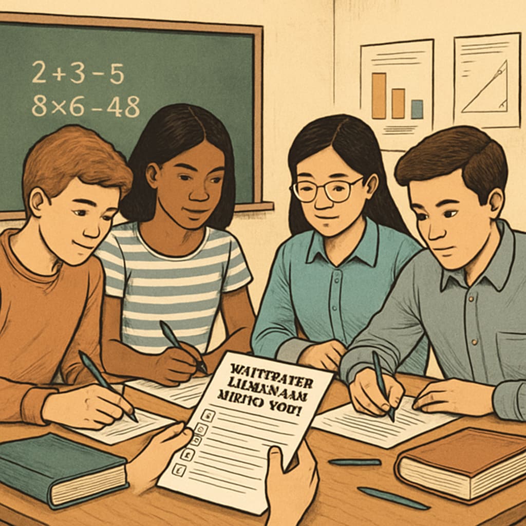 Students providing feedback on high school mathematics learning challenges.