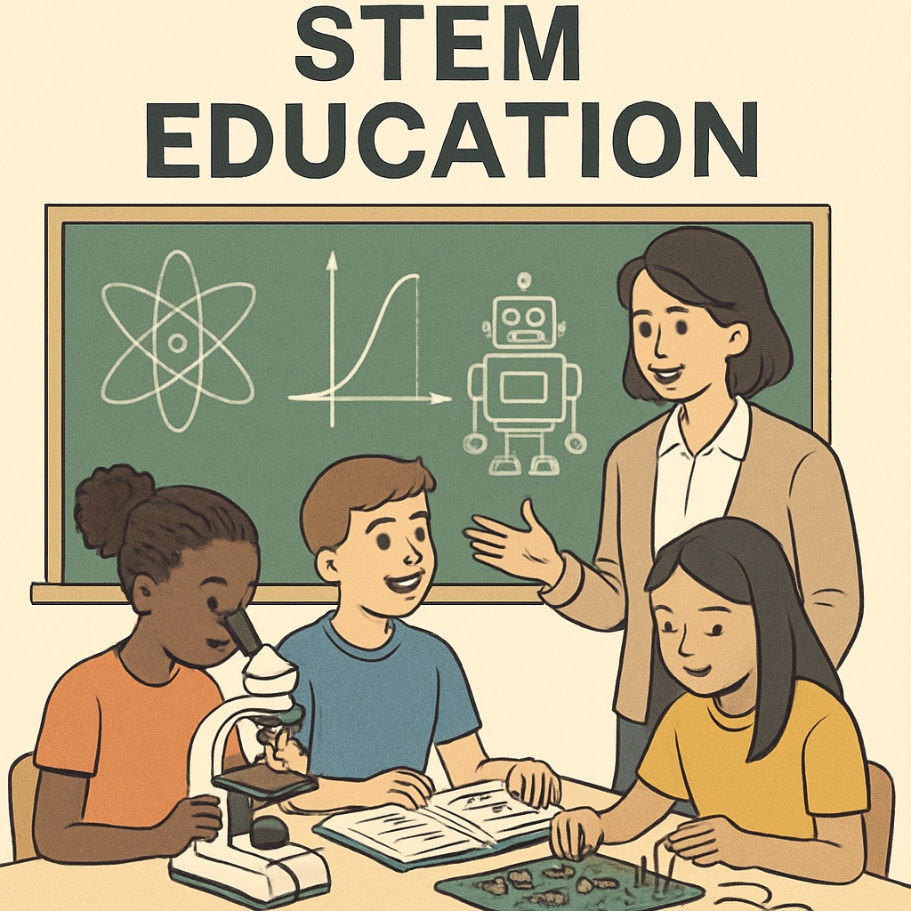 A teacher engaging with students in a STEM classroom, highlighting the importance of STEM education in preparing for higher education. STEM classroom activity preparing students for UC San Diego and other universities.