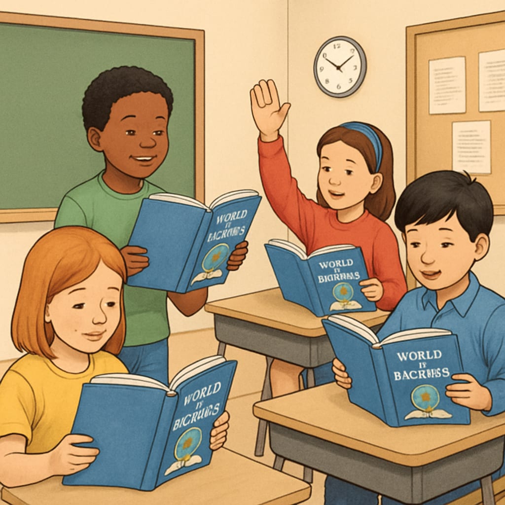 Children using 