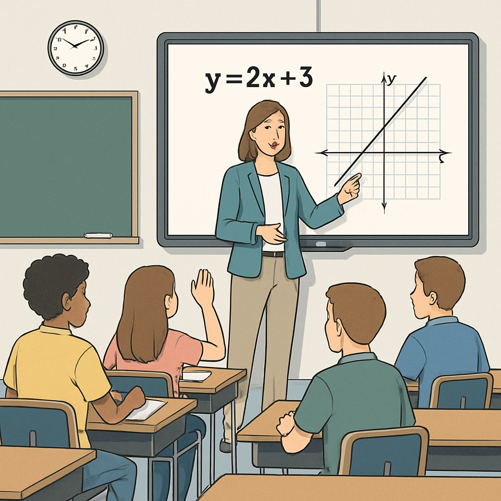 A teacher using interactive technology, such as a smartboard, to engage high school students in a classroom. Interactive teaching methods being used to combat boredom in K12 education.