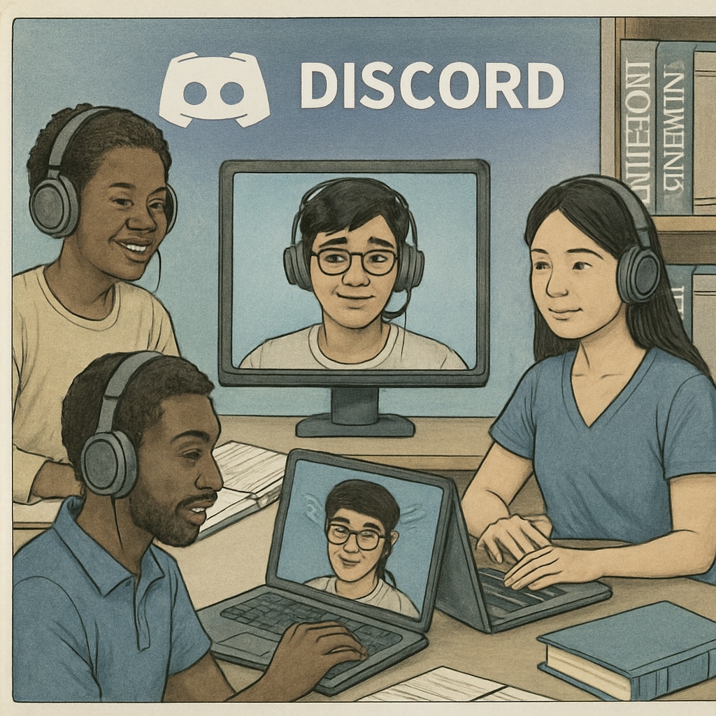 Nursing students participating in a Discord-based study group.