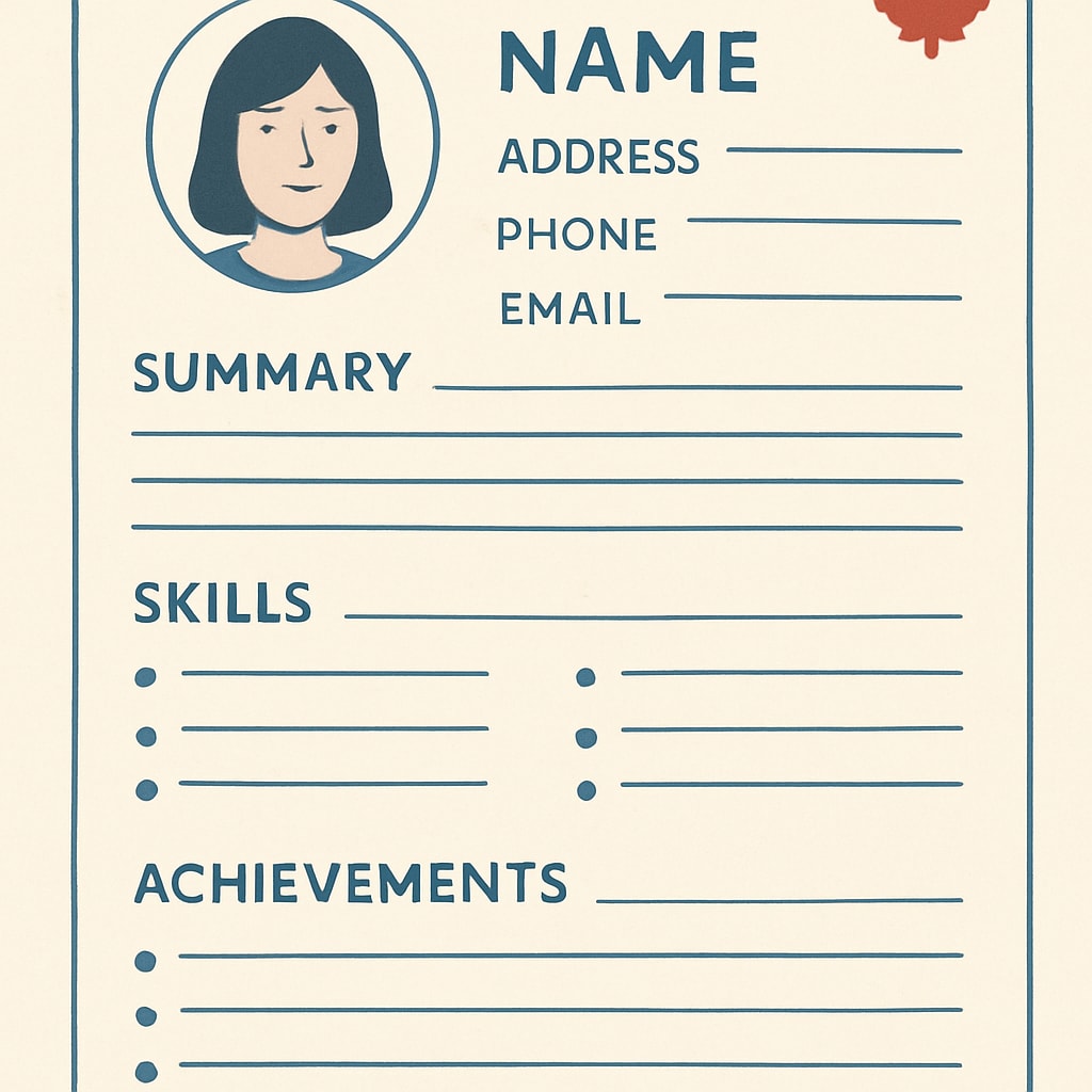 An example of a well-structured Canadian resume with clear sections for skills and achievements. A sample Canadian resume template showcasing professional formatting.