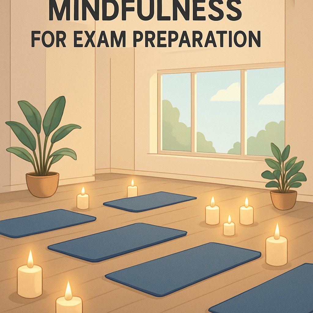 Mindfulness techniques like yoga and meditation for reducing exam anxiety.